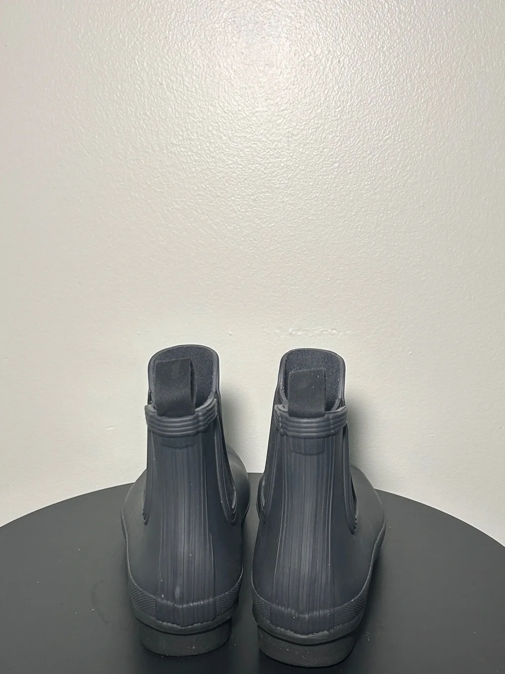 Hunter Matte Black Short Chelsea Rain Boots